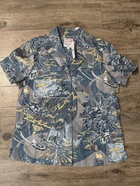 Reyn Spooner Marvel Shirt Kids Medium M Avengers Comic Hero AOP Captain Am